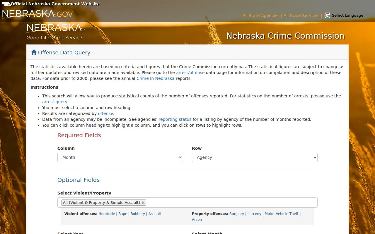 Milford Police criminal arrest record query in Nebraska