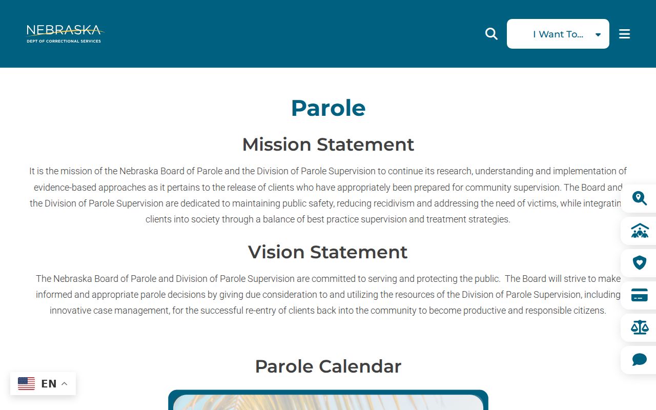 Nebraska parole records affecting Seward County criminal history