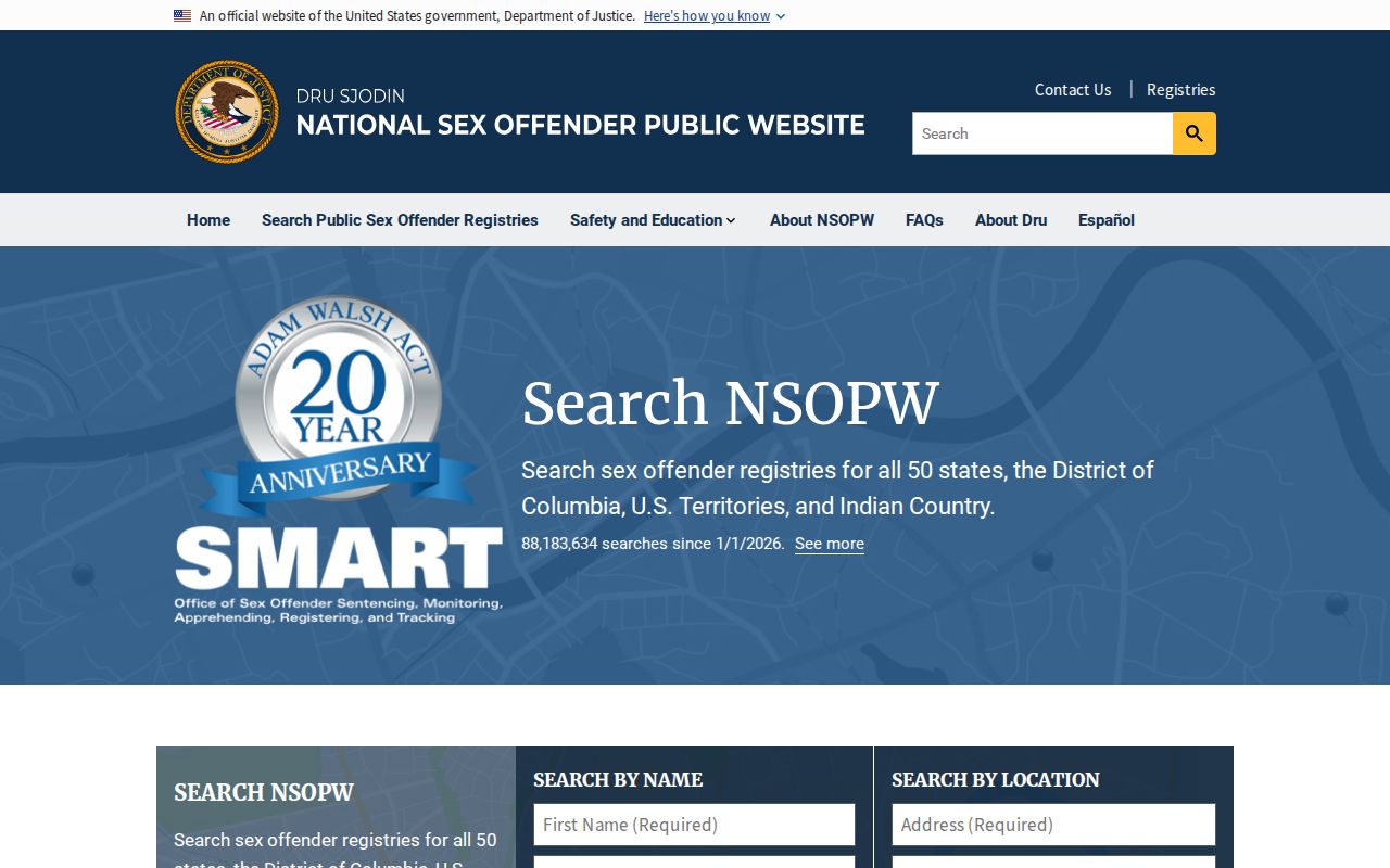 Seward County sex offender check national registry search