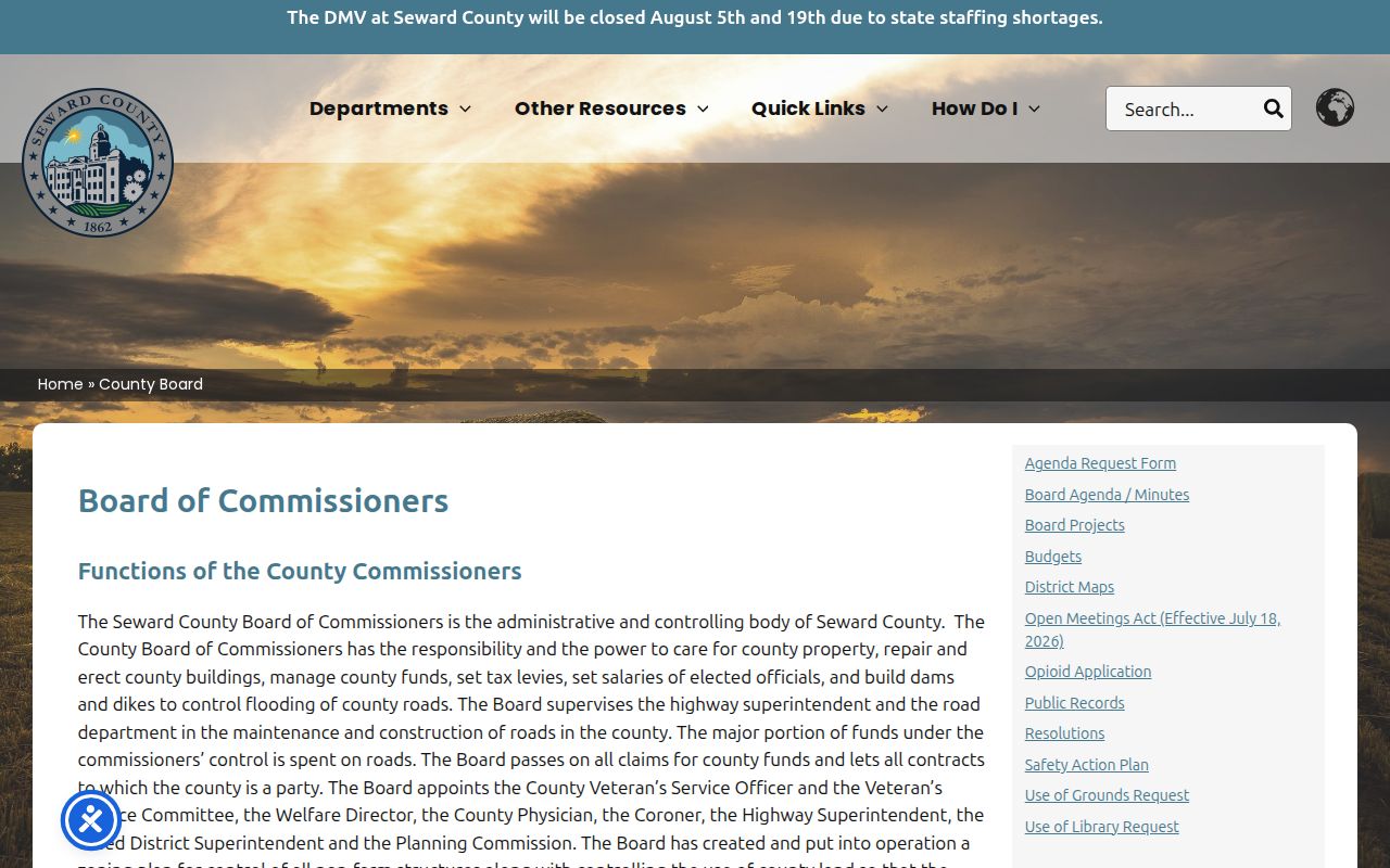 Utica criminal records Seward County public request entry point